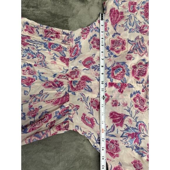 Isabel Marant Étoile Floral Boho Mini Dress Cotton Silk size FR 38 / US 6 - Picture 8 of 13